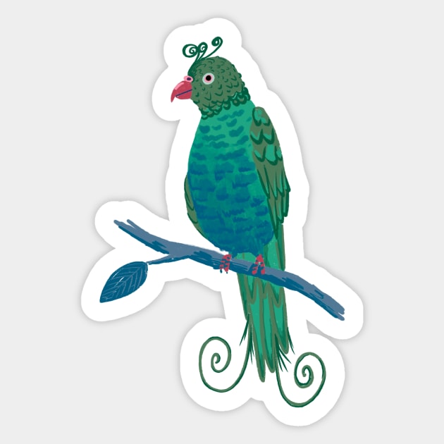 Parrot Sticker by Das Brooklyn